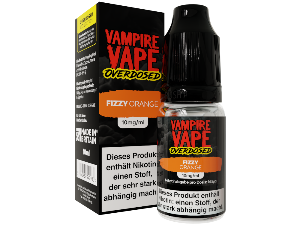 Vampire Vape Fizzy Orange Overdosed Nikotinsalz Liquid